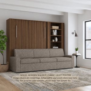 Wall Bed with Extended Sofa
