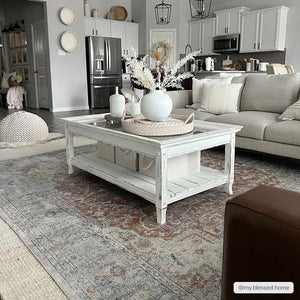 Emke Cream Washable 7ft Runner Rug