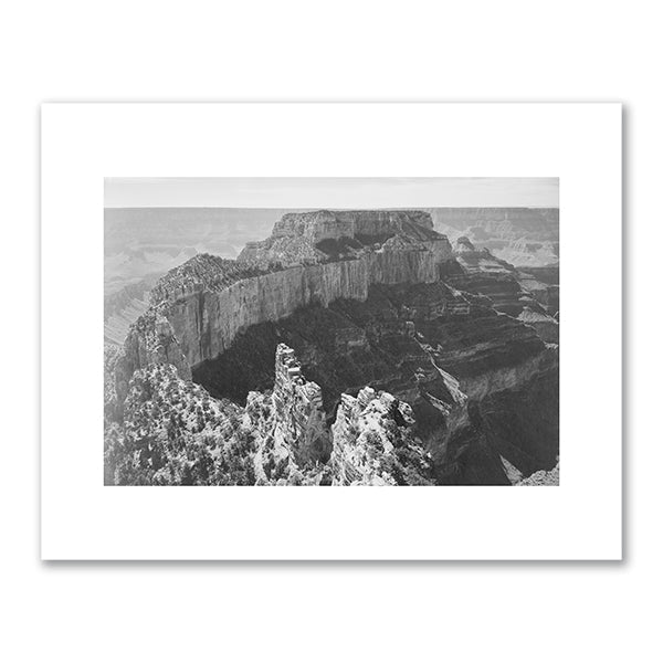 Close-in view of curved cliff, "Grand Canyon National Park," Arizona by Ansel Adams