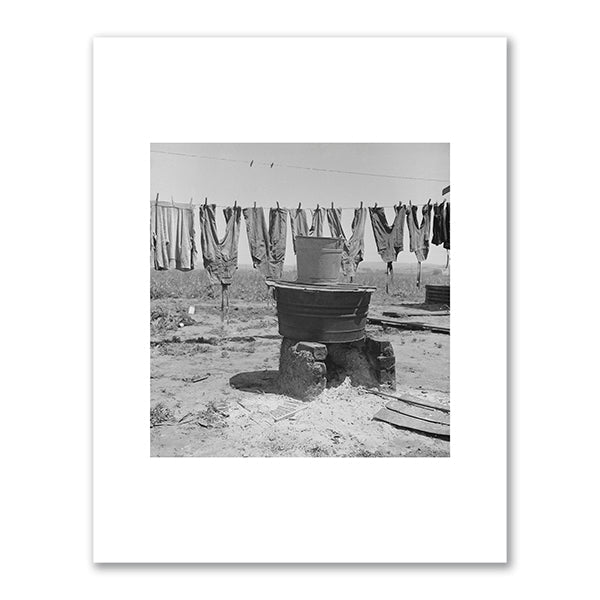 Washday 48 hours before evacuation of persons of Japanese ancestry by Dorothea Lange