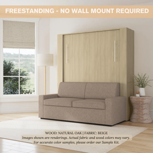 Wall Bed with Extended Sofa