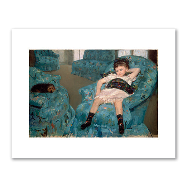 Little Girl in a Blue Armchair by Mary Cassatt