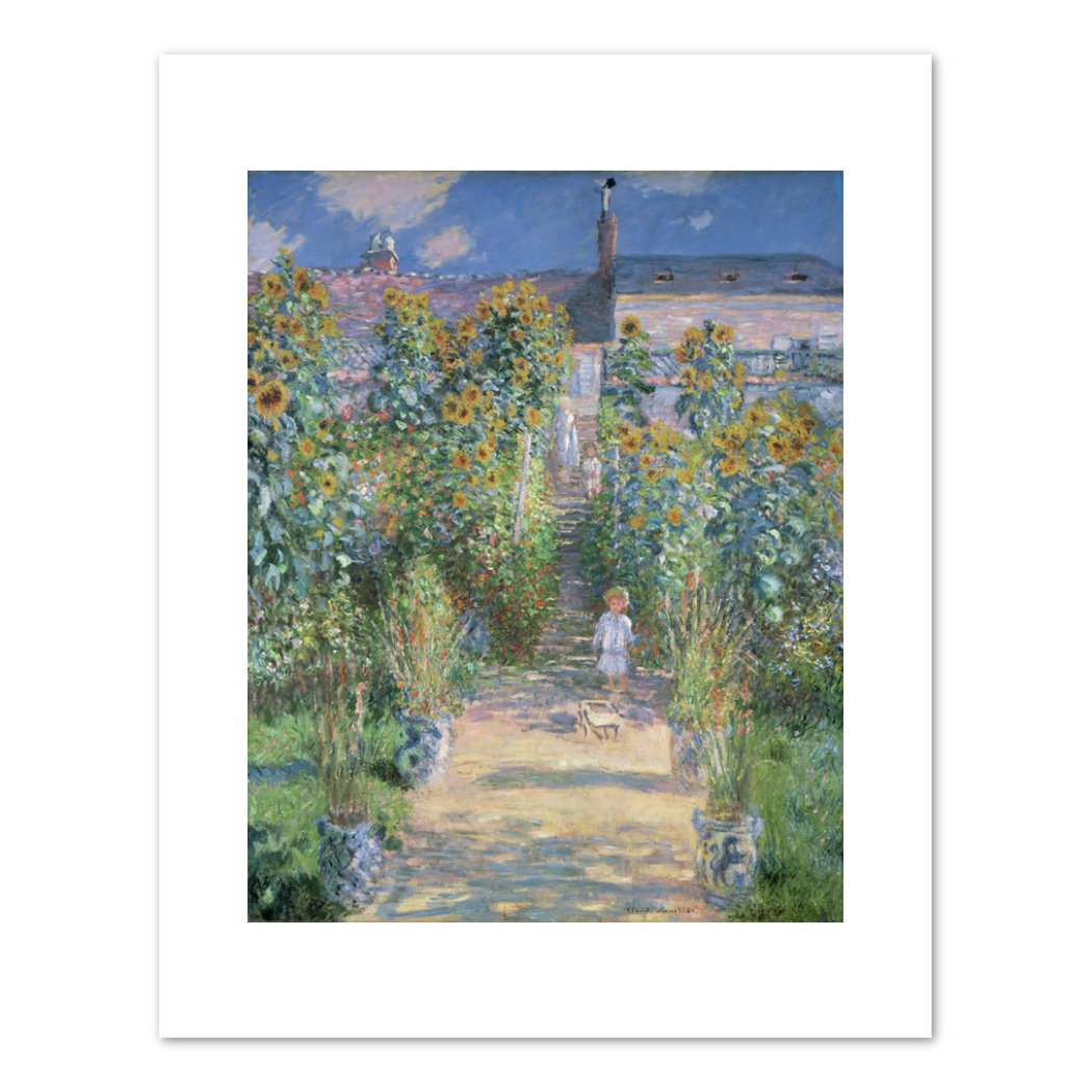 The Artist's Garden at Vetheuil by Claude Monet