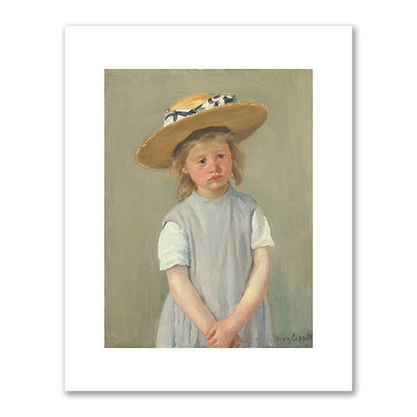 Child in a Straw Hat by Mary Cassatt