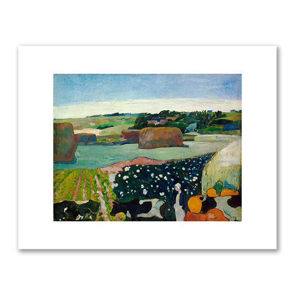 Haystacks in Brittany by Paul Gauguin