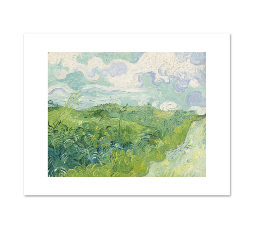 Green Wheat Fields, Auvers by Vincent van Gogh