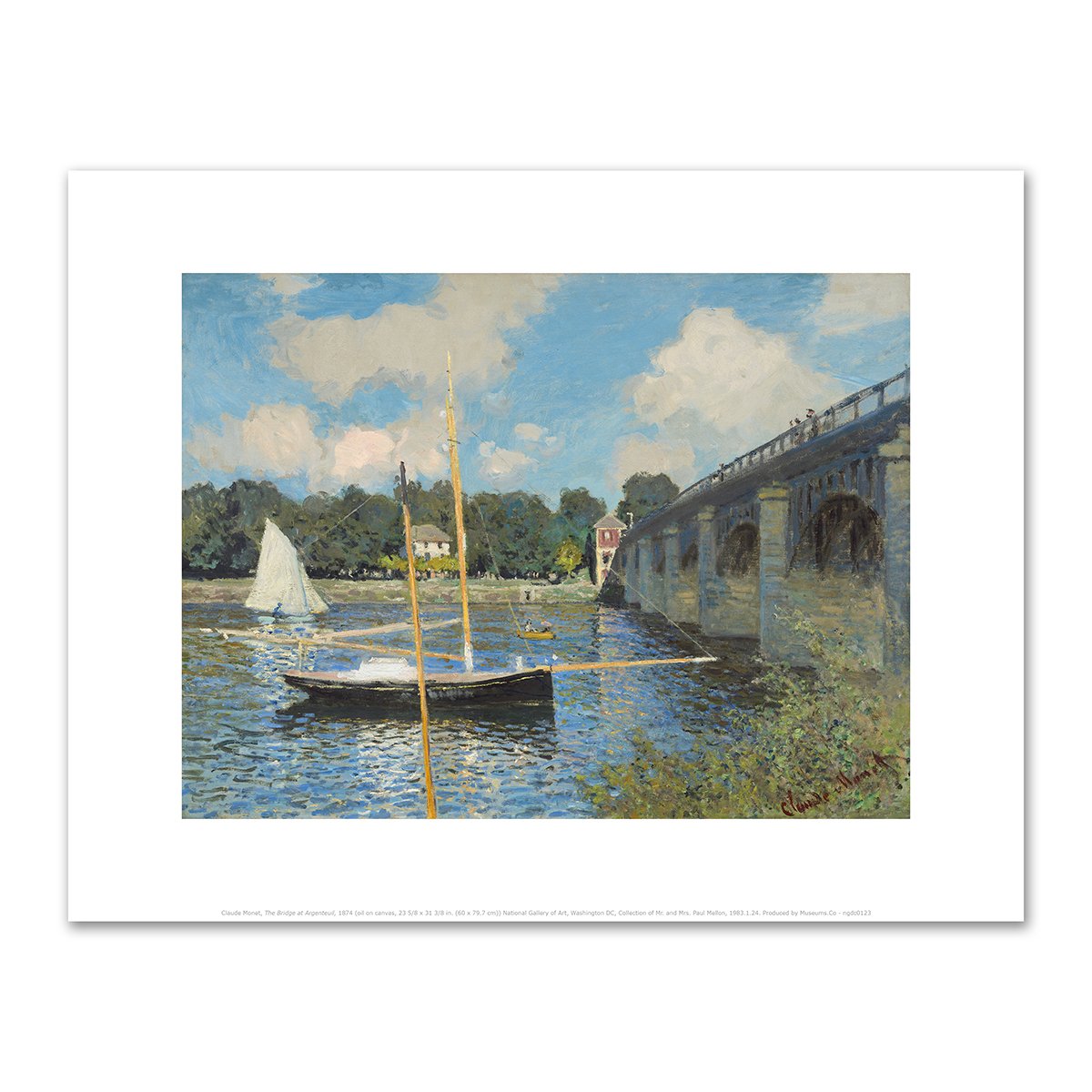 The Bridge at Argenteuil by Claude Monet