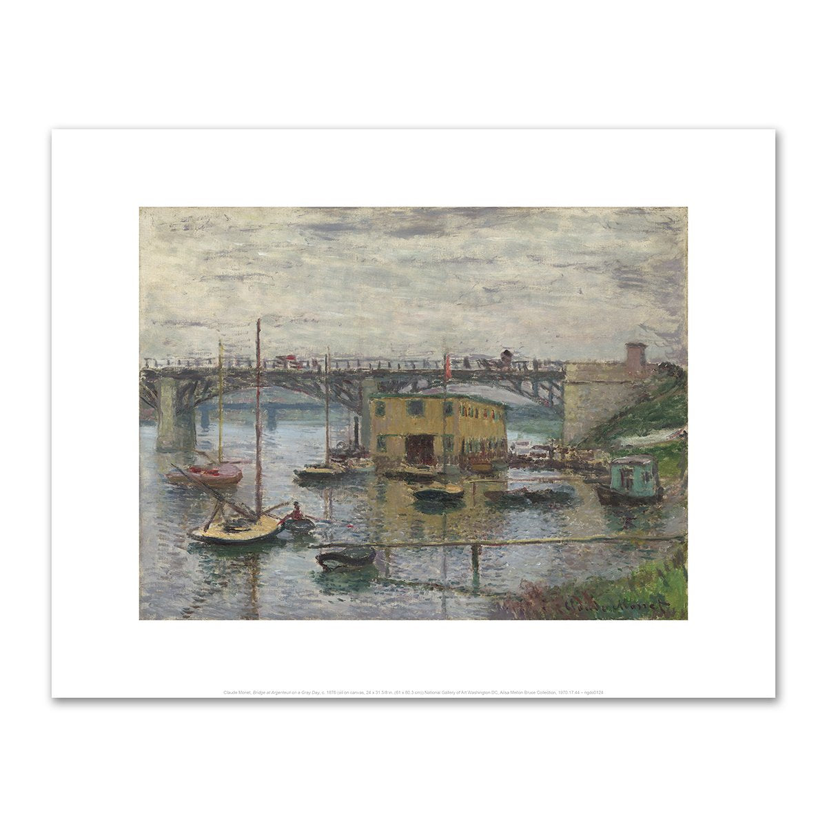 Bridge at Argenteuil on a Gray Day by Claude Monet