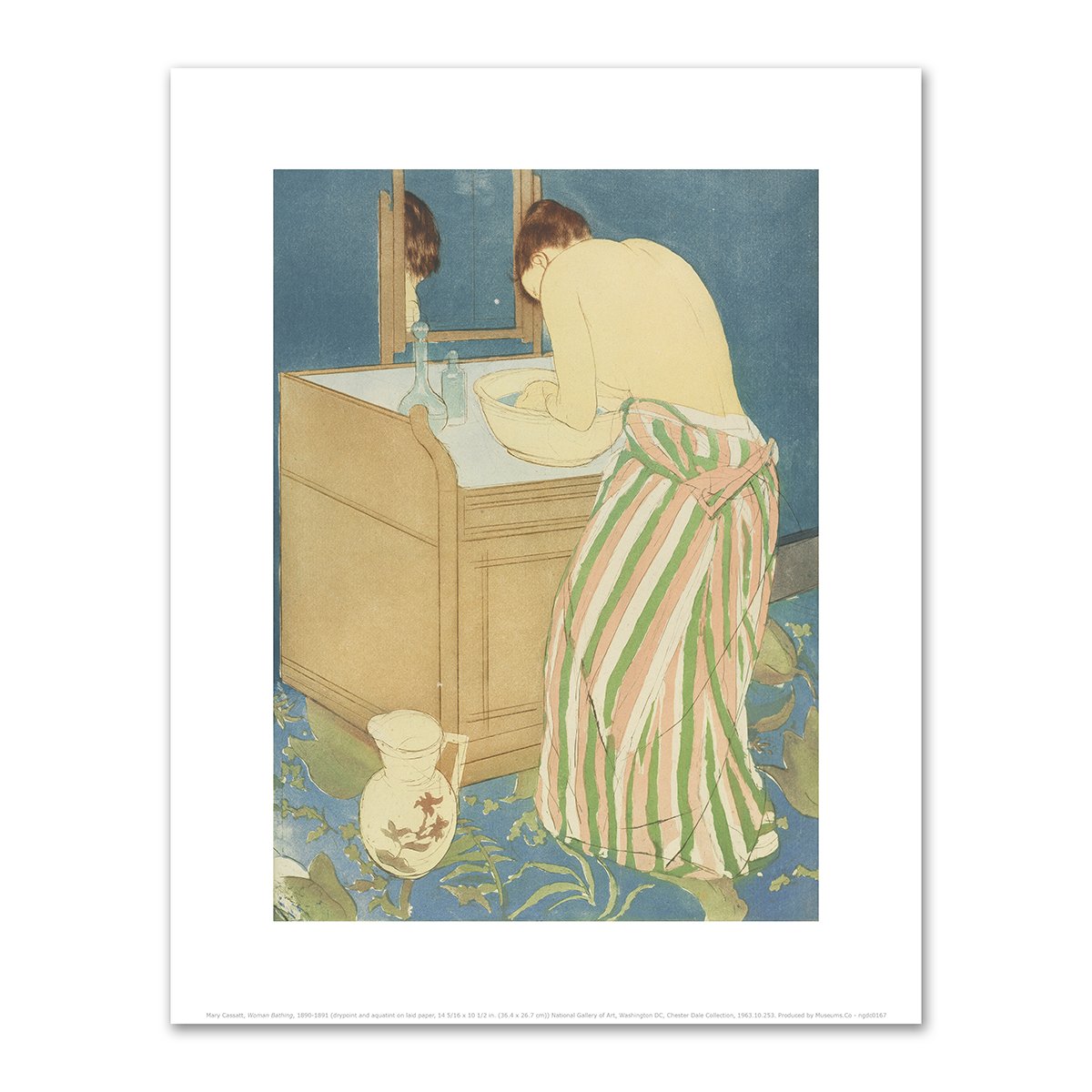 Woman Bathing by Mary Cassatt