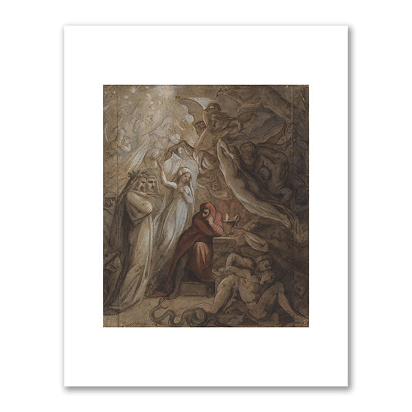 Dante Meditating on the "Divine Comedy" by Jean-Jacques FeuchÃ¨re