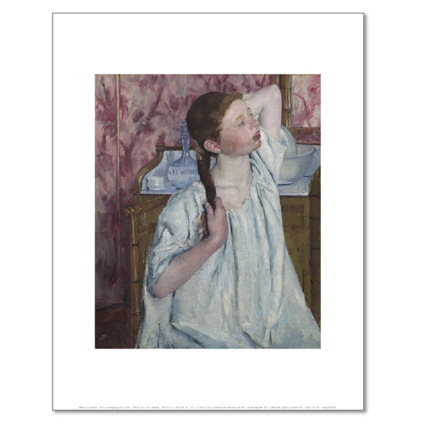 Girl Arranging Her Hair by Mary Cassatt