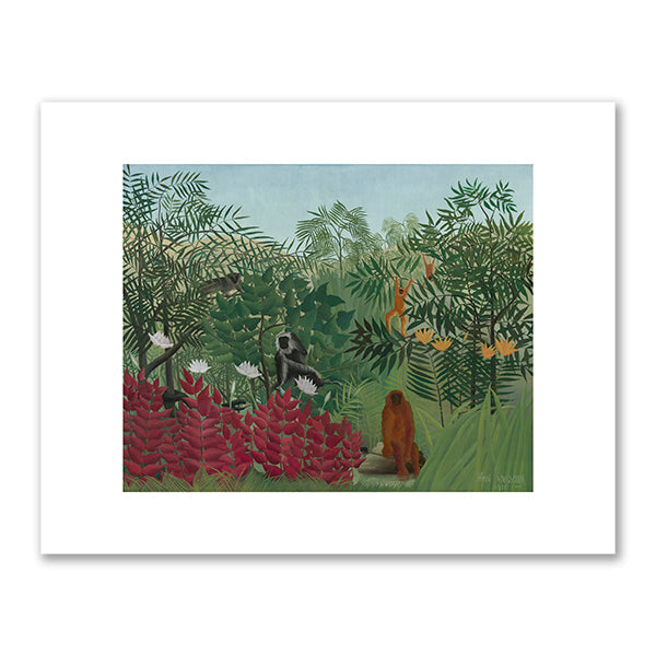Tropical Forest with Monkeys by Henri Rousseau