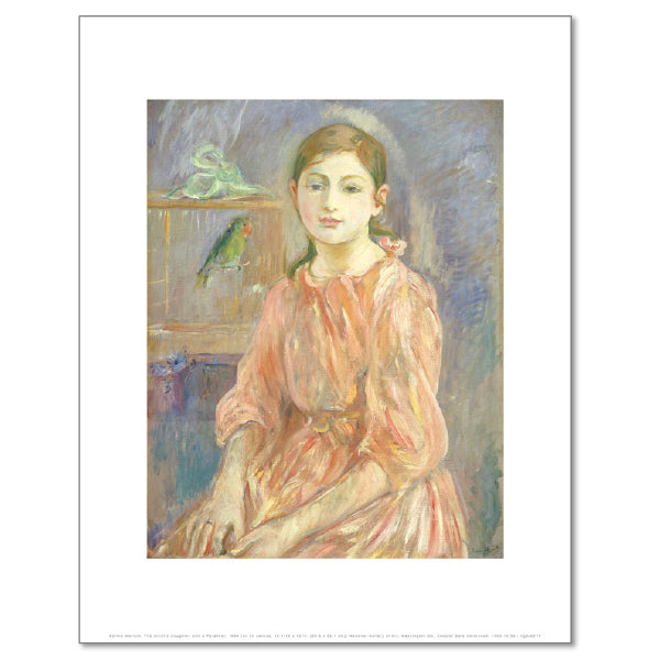 The Artist's Daughter with a Parakeet by Berthe Morisot