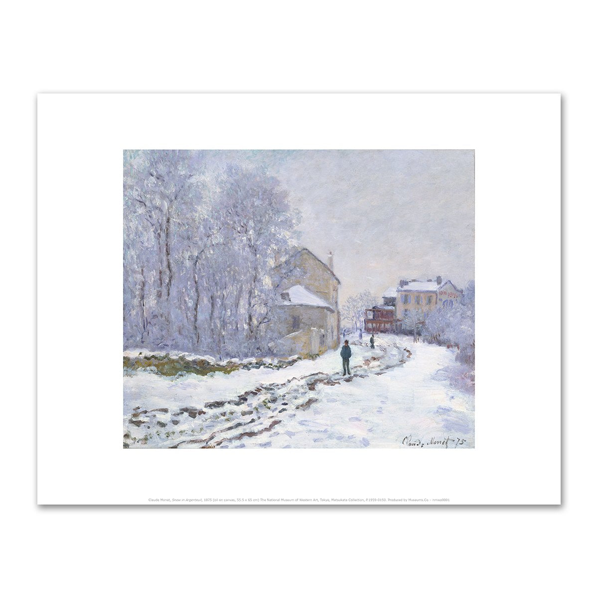Snow in Argenteuil by Claude Monet