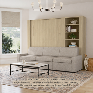 Wall Bed with Extended Sofa
