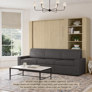 Wall Bed with Extended Sofa