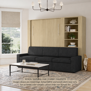 Wall Bed with Extended Sofa