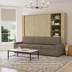 Wall Bed with Extended Sofa