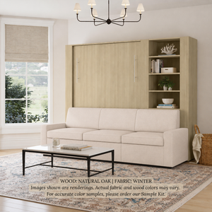 Wall Bed with Extended Sofa