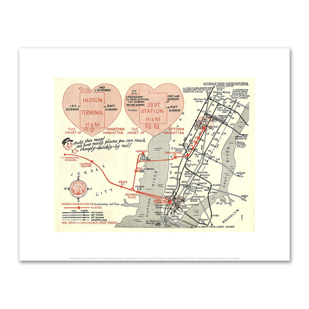 Now's the Time to Take the Hudson Tube by Amelia Opdyke Jones