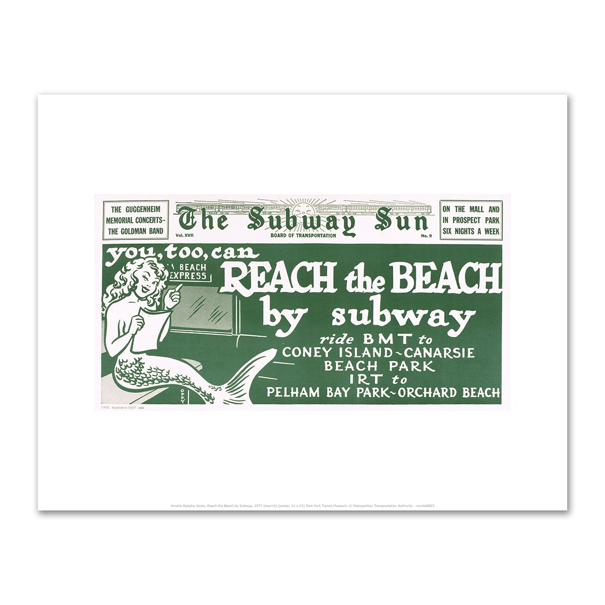Reach the Beach by Subway by Amelia Opdyke Jones