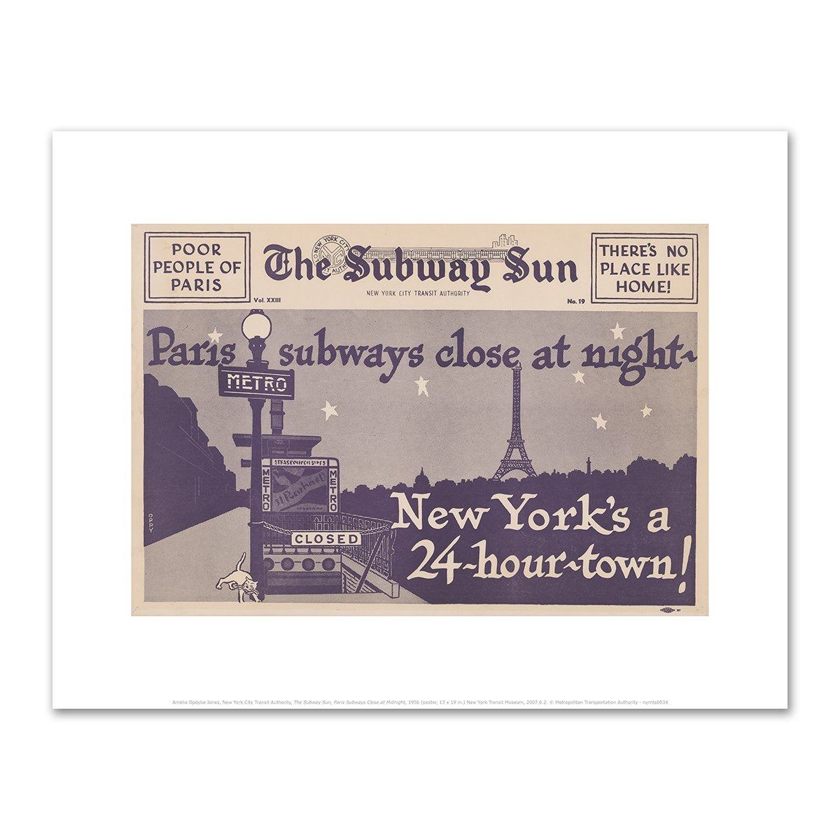 The Subway Sun, Paris Subways Close at Midnight by Amelia Opdyke Jones