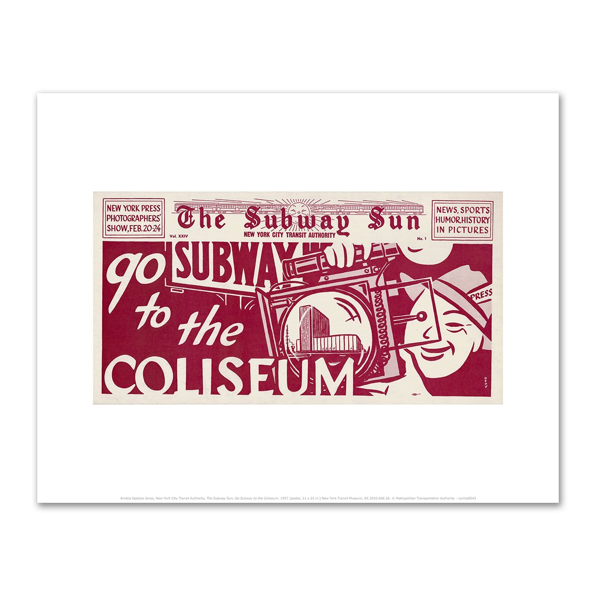 The Subway Sun, Go Subway to the Coliseum by Amelia Opdyke Jones