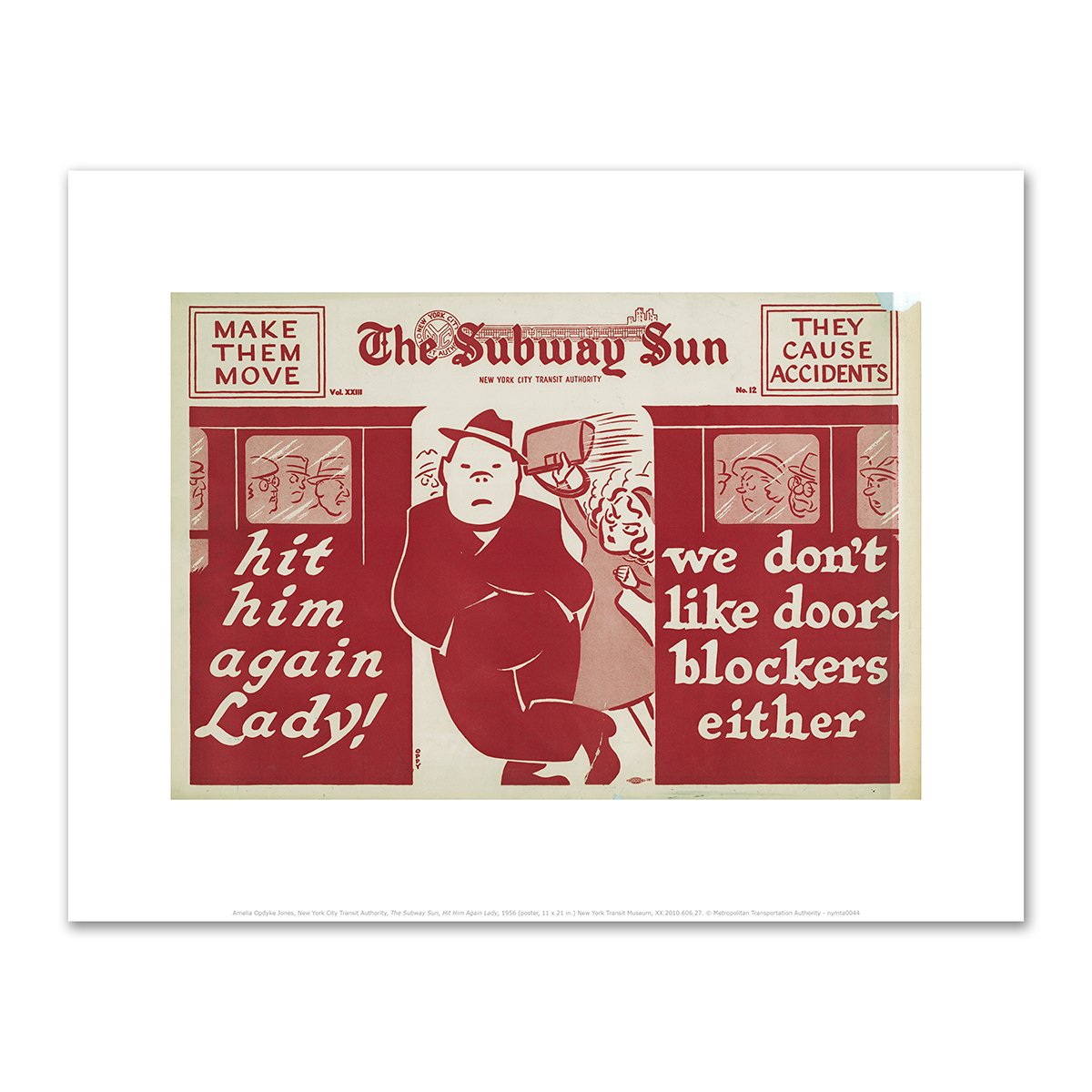 The Subway Sun, Hit Him Again Lady by Amelia Opdyke Jones