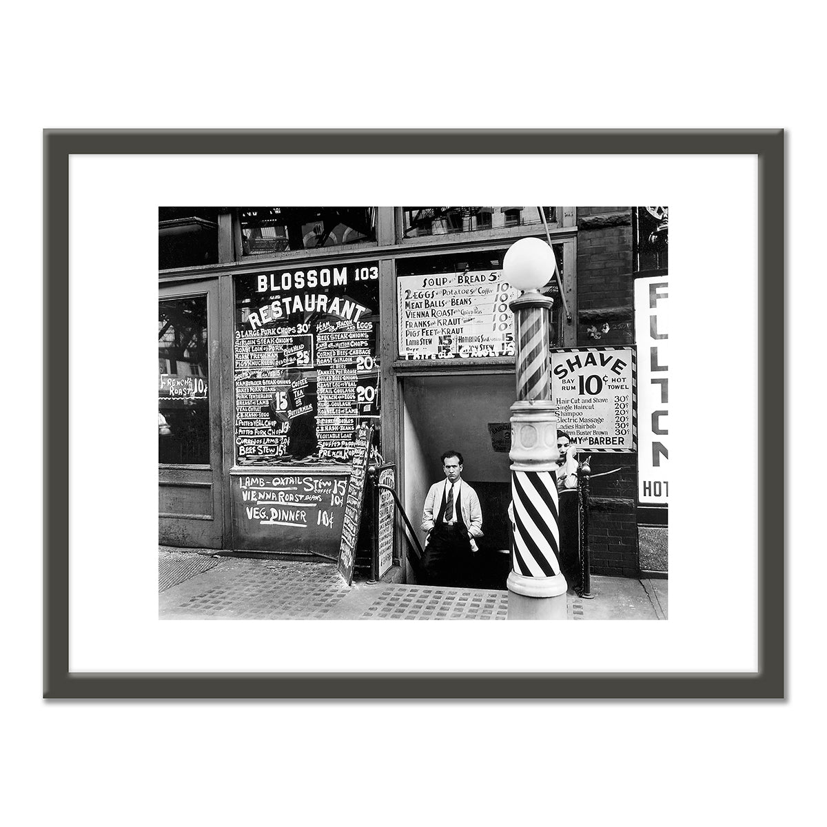 Blossom Restaurant, 103 Bowery, Manhattan by Berenice Abbott