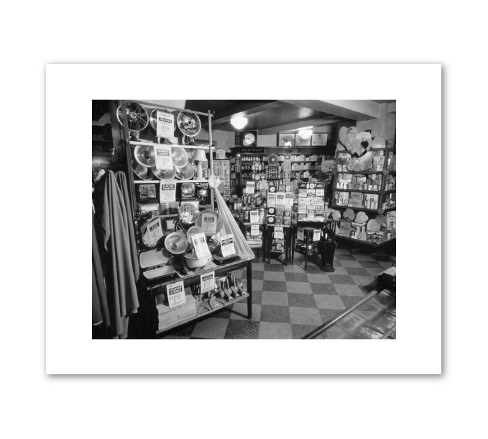 Whelan's Drug Store, 44th Street and Eighth Avenue, Manhattan by Berenice Abbott