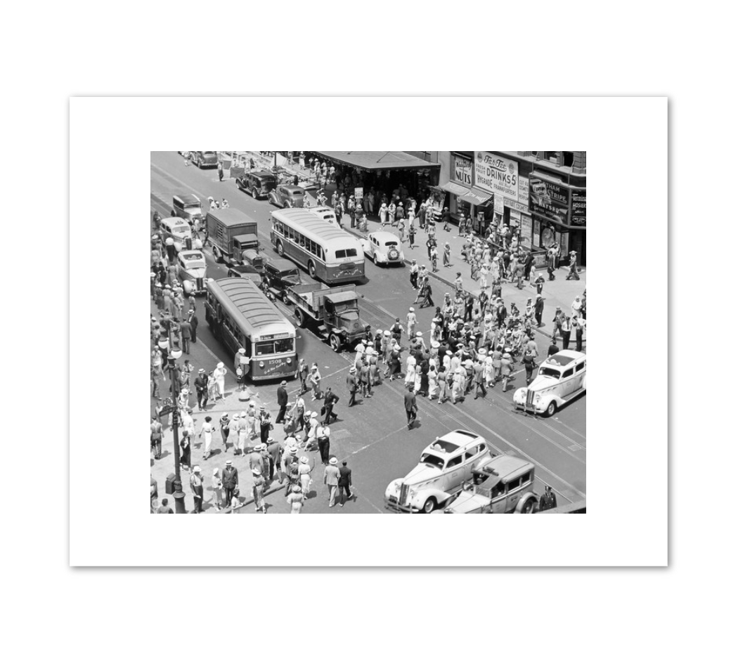 Herald Square, 34th and Broadway, Manhattan by Berenice Abbott