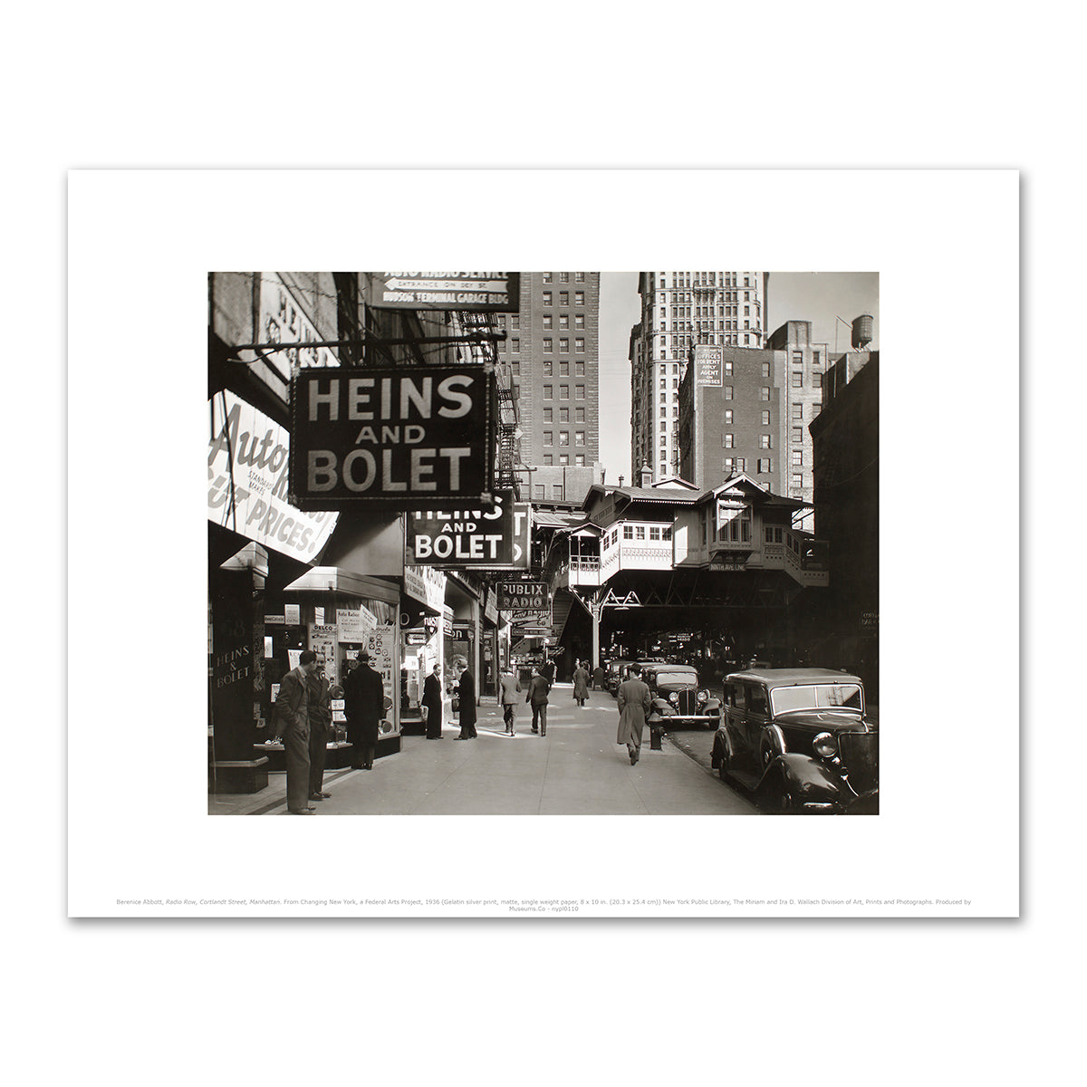 Radio Row, Cortlandt Street, Manhattan by Berenice Abbott
