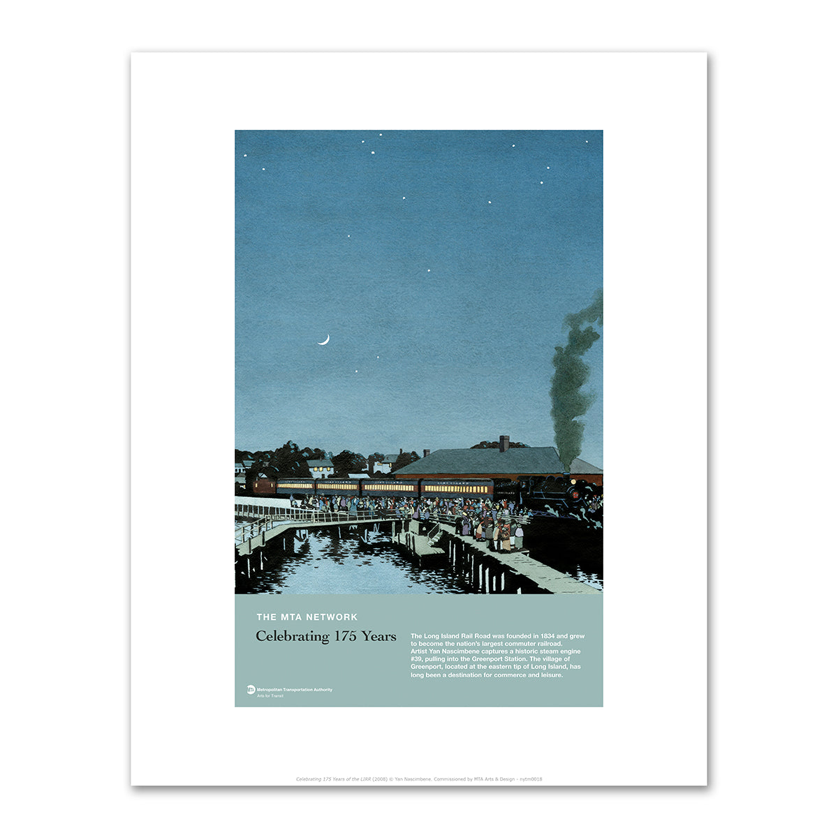 Celebrating 175 Years of the LIRR by Yan Nascimbene