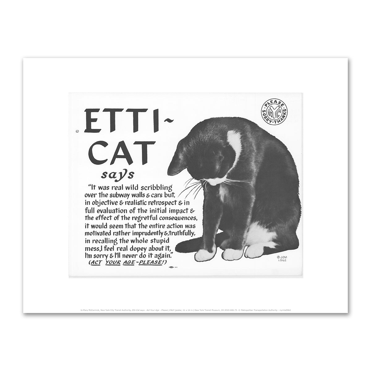 Etti-Cat says.. Act Your Age - Please! by Jo Mary McCormick