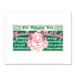The Subway Sun, Shop Early.. Mail Early Vol. XV No. 19 by Amelia Opdyke Jones