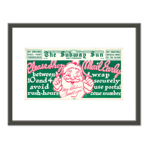 The Subway Sun, Shop Early.. Mail Early Vol. XV No. 19 by Amelia Opdyke Jones