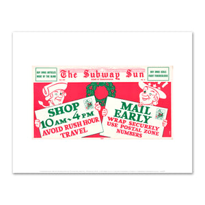 The Subway Sun, Shop Early.. Mail Early Vol. XIV No. 4 by Amelia Opdyke Jones