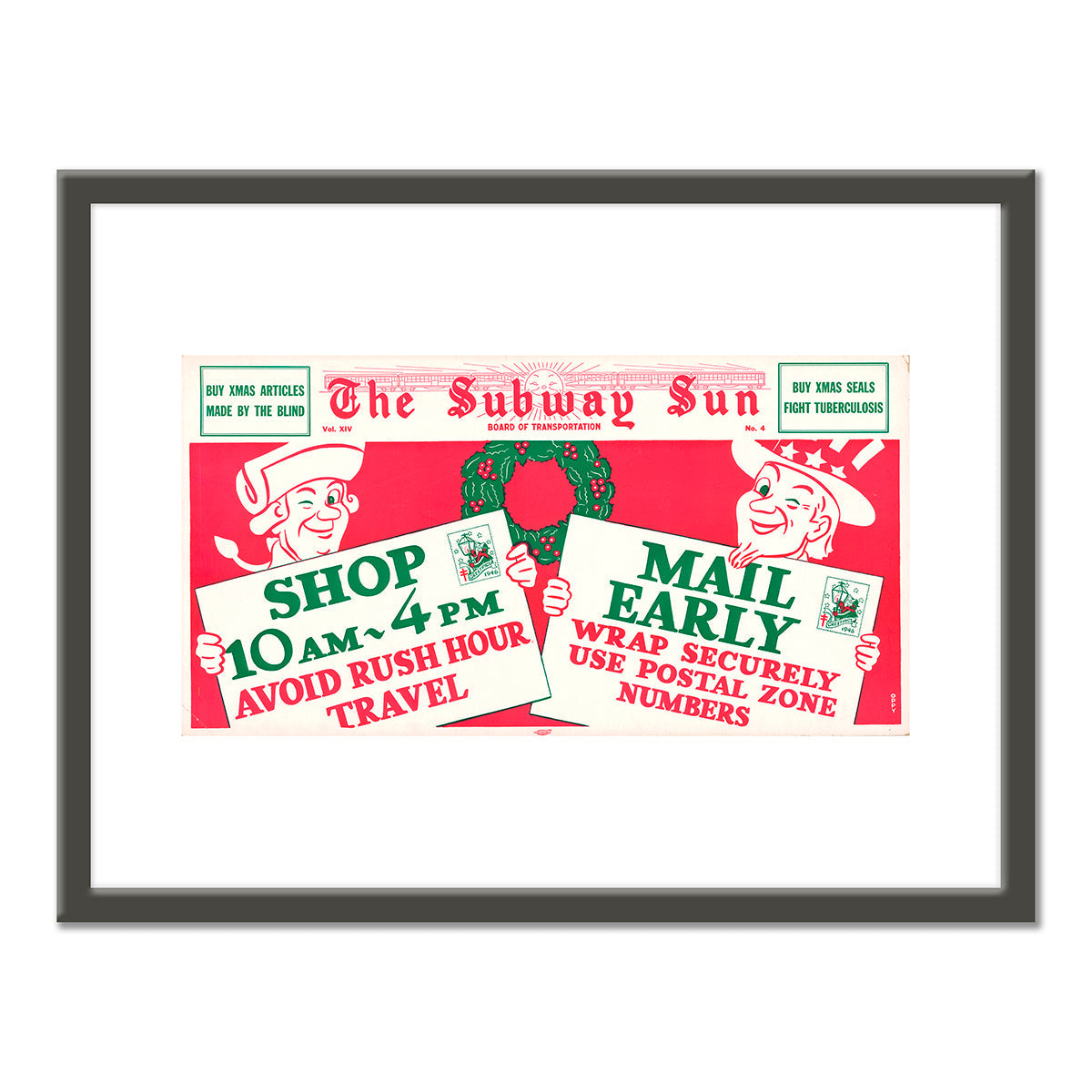 The Subway Sun, Shop Early.. Mail Early Vol. XIV No. 4 by Amelia Opdyke Jones