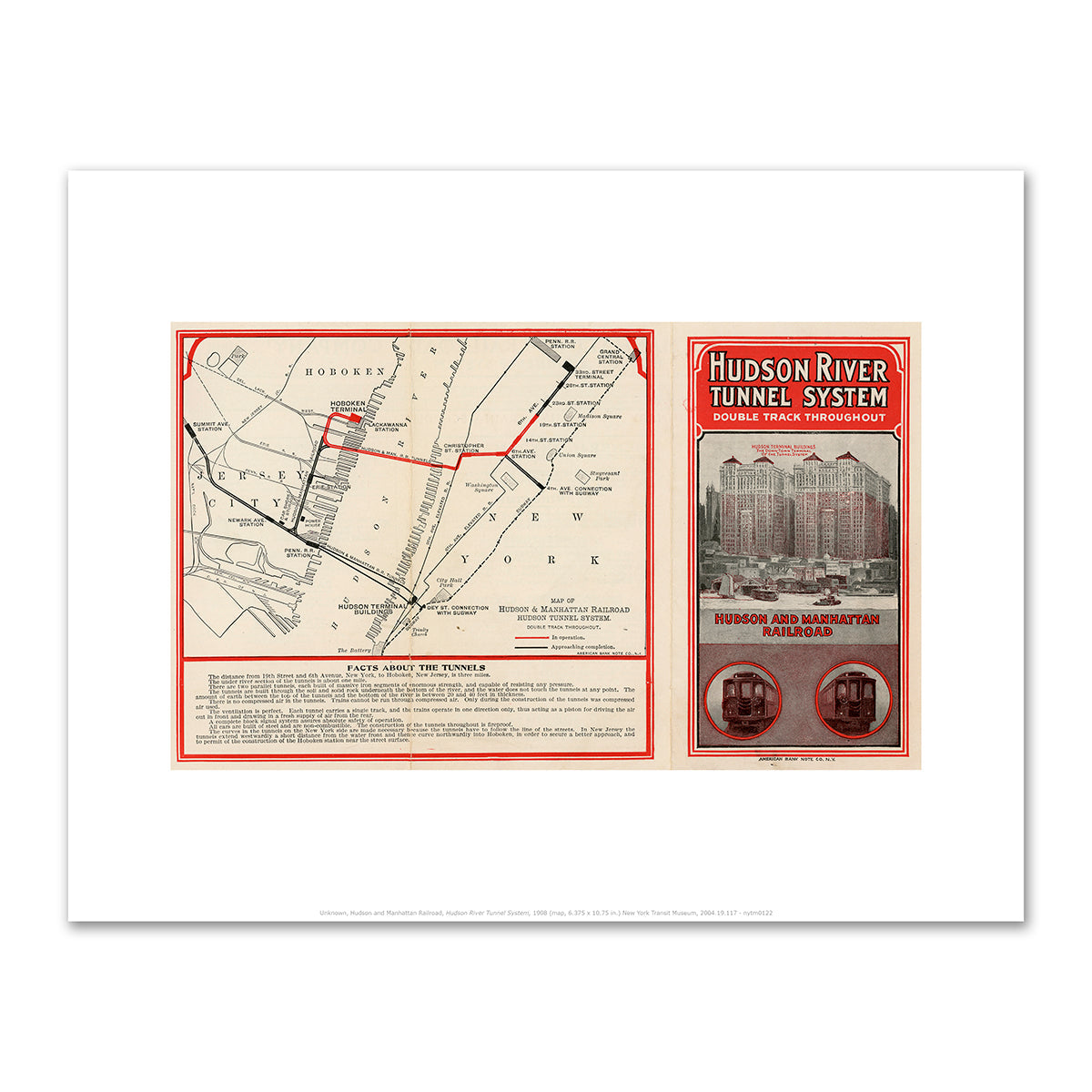 Hudson River Tunnel System by Unknown Creator