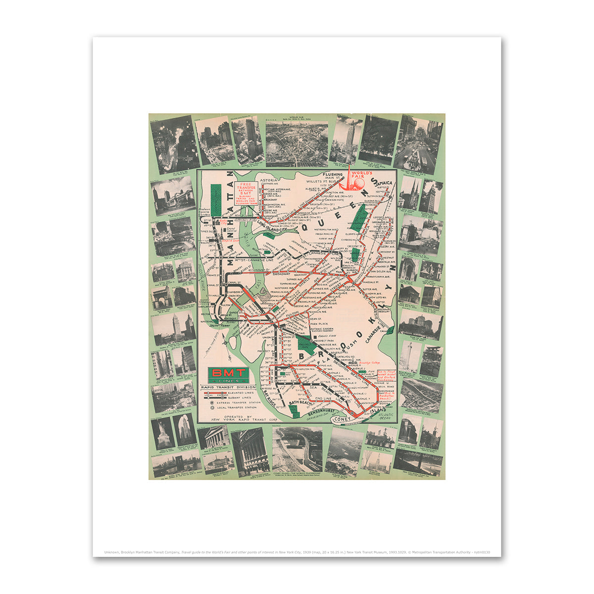 Travel guide to the World's Fair and other points of interest in New York City by Unknown Creator
