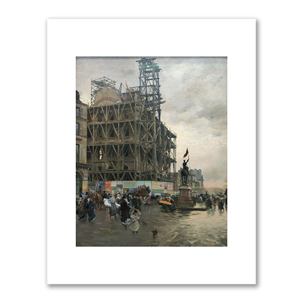 La place des Pyramides by Giuseppe De Nittis