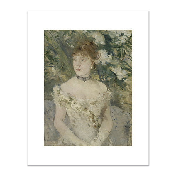 Young woman in ball gown by Berthe Morisot