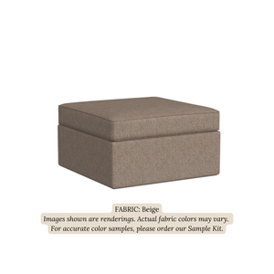 Storage Ottoman with Serving Tray