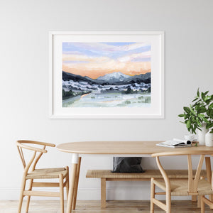 "Peach Skies" Art Print