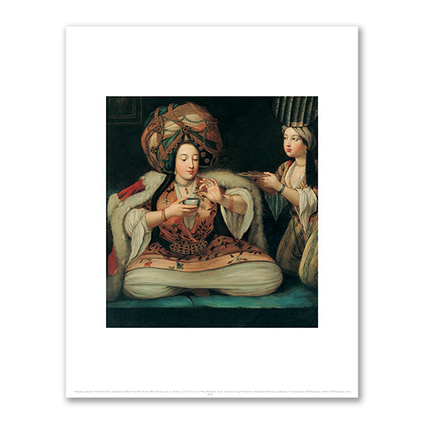 Enjoying Coffee by Unknown painter (French School)