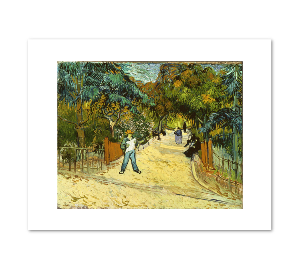 Entrance to the Public Gardens in Arles by Vincent van Gogh