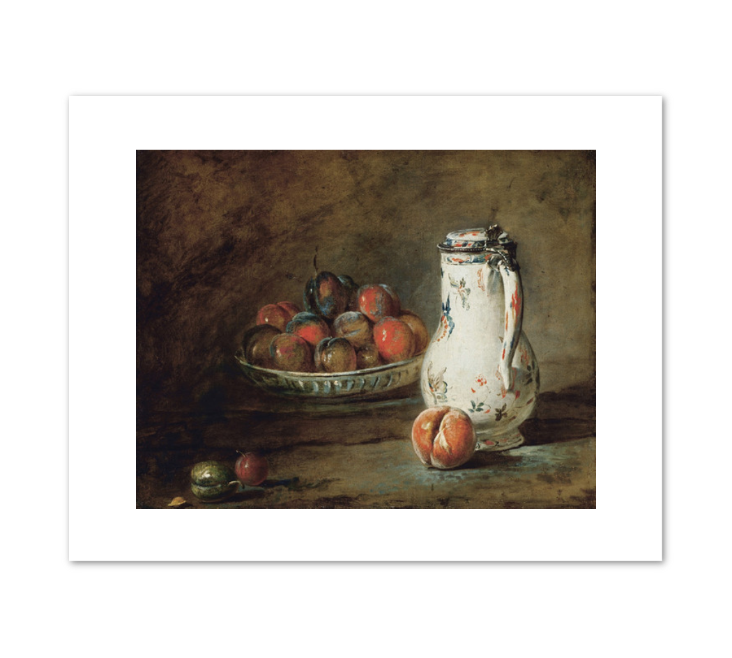 A Bowl of Plums by Jean-Baptiste Simeon Chardin