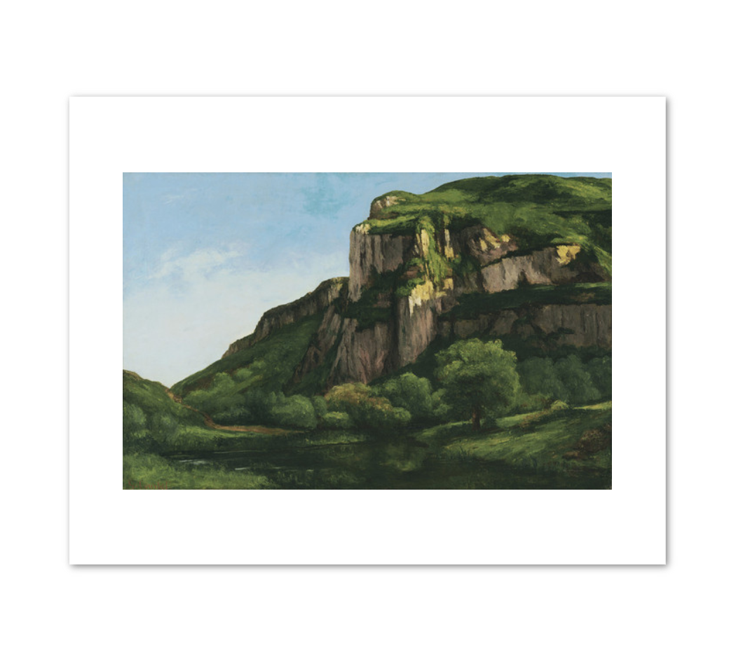 Rocks at Mouthier by Gustave Courbet