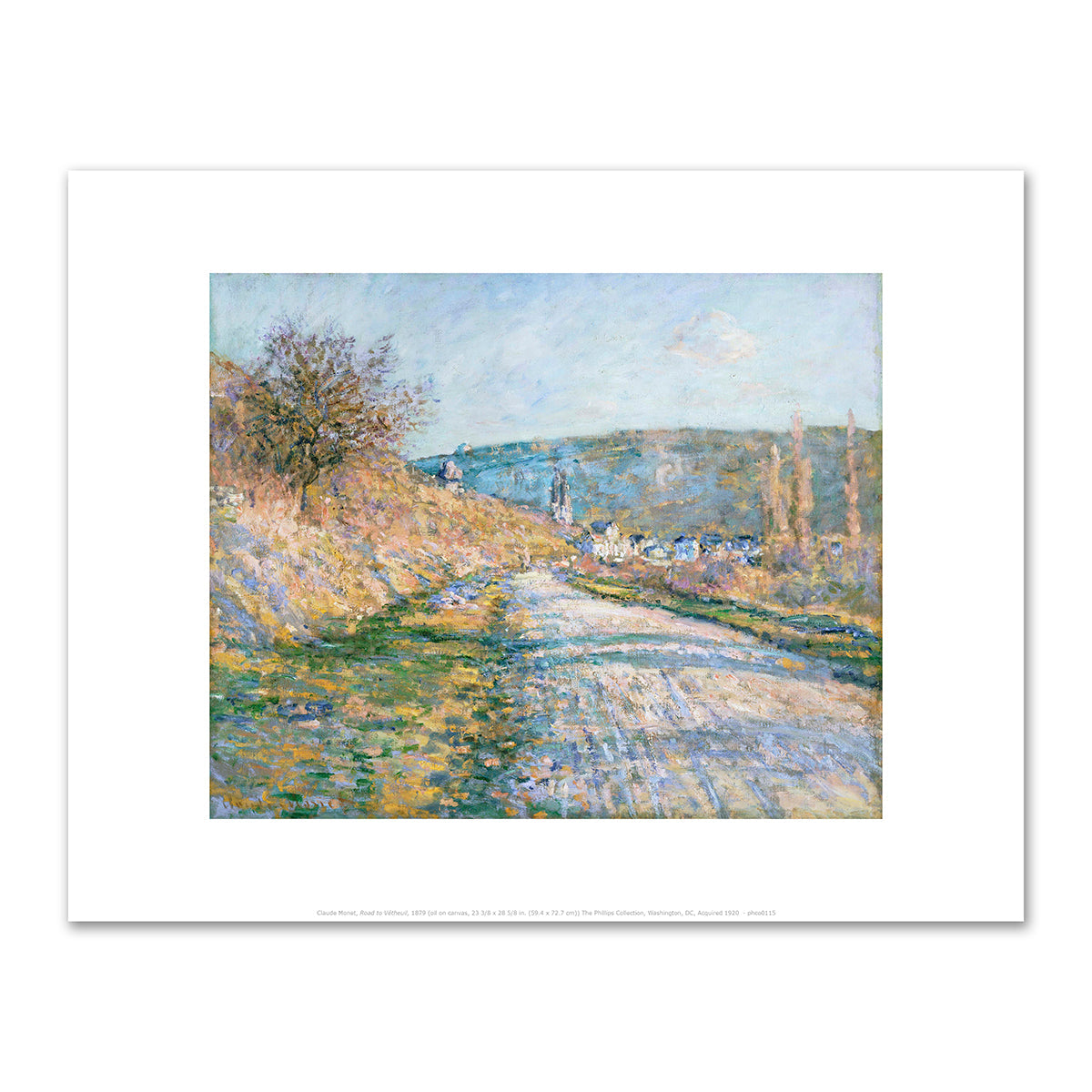 Road to VÃ©theuil by Claude Monet
