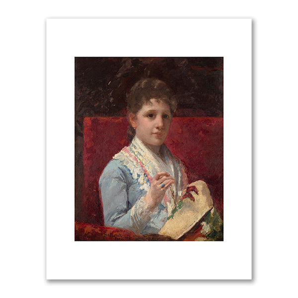 Mary Ellison Embroidering by Mary Cassatt